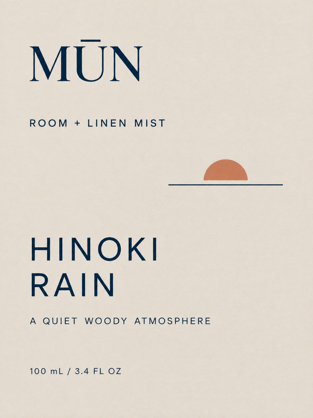 Hinoki Rain 룸 미스트 라벨